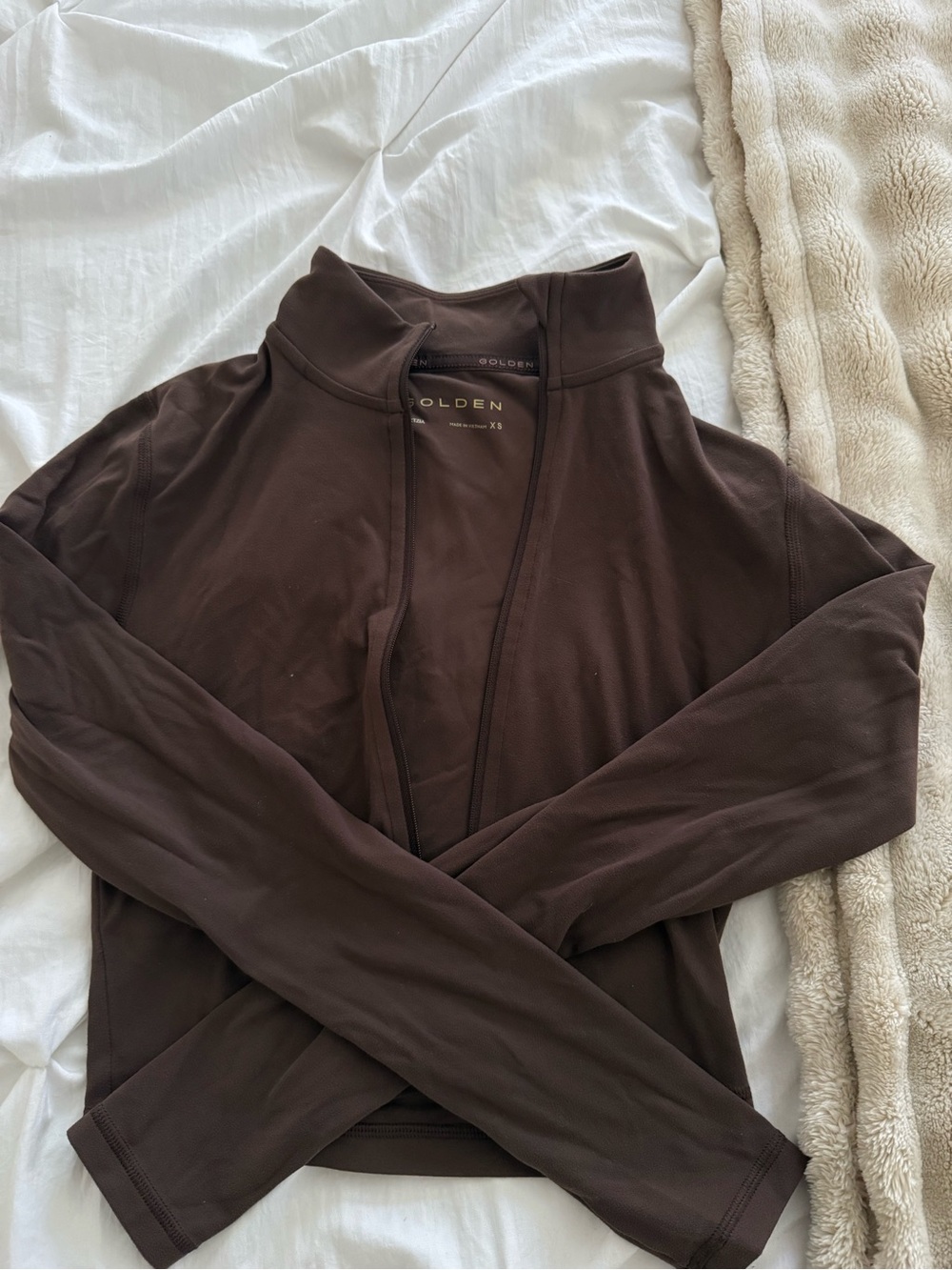 Aritzia butter zip up